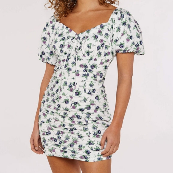 Floral Milkmaid Mini Dress - Picture 2 of 10